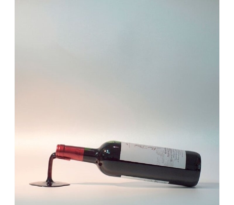 Flaschenhalter Fall in Wine rot - Hochglanz, wie eine Lache verschütteter Wein