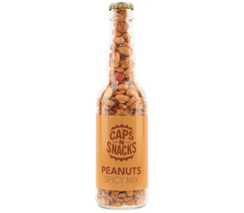 Erdnüsse Spicy Mix - Bierflasche 210 g