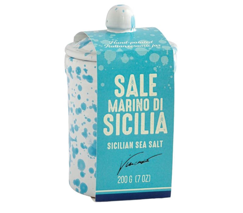 Sizilianisches Meersalz - Keramiktopf 180 g