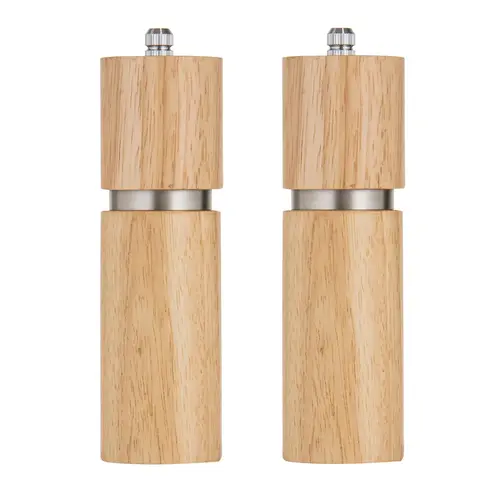 Gather Set van 2 peper- en zoutmolens blond 16,5 cm 