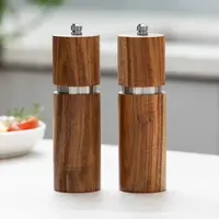 Gather Set van 2 peper- en zoutmolens naturel 16,5 cm