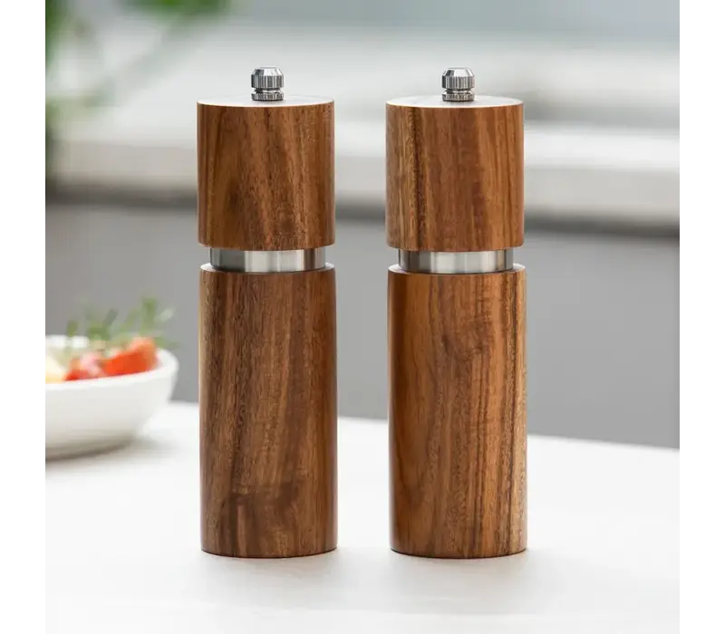 Gather Set de 2 moulins à poivre et sel naturel 16,5 cm