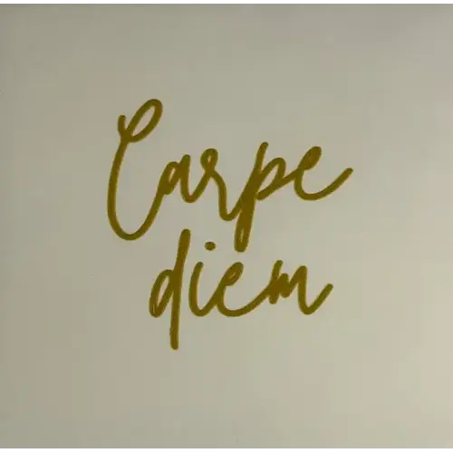 Wenstegeltje Carpe diem - creme 
