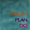 Yett Quote tile Dream plan do - green