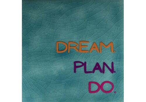 Yett Carreau à message Dream plan do - vert