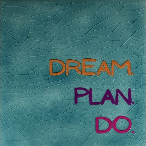 Quote tile Dream plan do - green 
