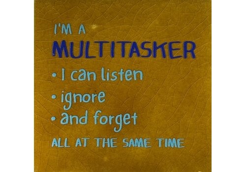 Yett Wenstegeltje I'm a multitasker - oker