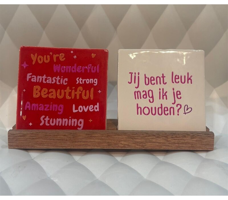 Duo stand for quote tiles - 2 tiles