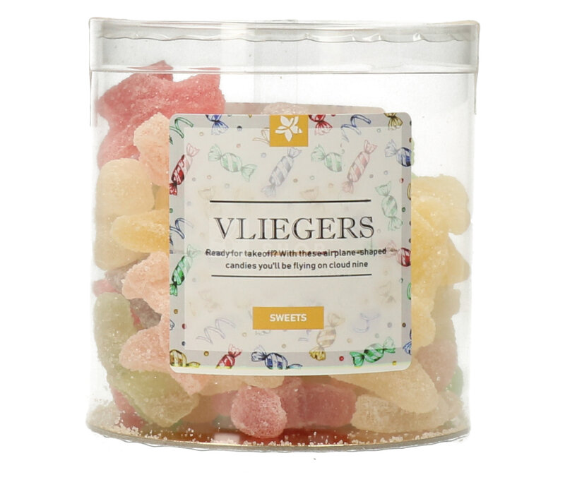 Gezuckerte Gummibonbons in Flugzeugform 150 g