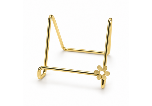 Yett Goldener Halter mit Blümchen für Spruchfliese