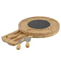 Fromagerie 5-piece cheese set with slate 32 x 32 cm