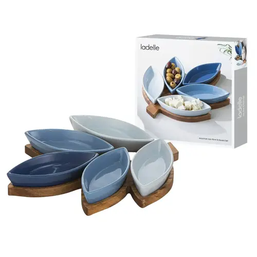 Mossman Set de service 6 pièces avec planche 30 x 25 cm 