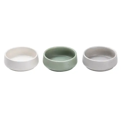 Elements Set mit 3 flachen Schälchen sortiert 9,4 x 9,4 cm 