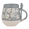 Ladelle Eloise Mug with coaster and spoon sage green 3-piece