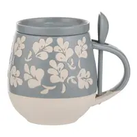 Eloise Mug avec dessous et cuillère vert sauge 3 pièces