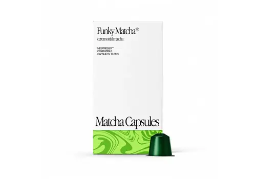 Funky Matcha Capsules de matcha Ceremonial Grade - 10 pièces 28 g