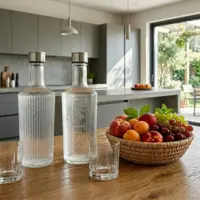 Glazen Fles Modern Design Mix inhoud 1 L