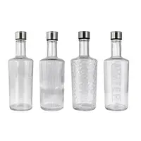Glasflasche Modern Design sortiert 1 L