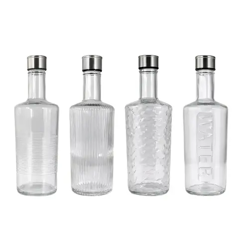 Glass Bottle Modern Design Assorted 1 L 