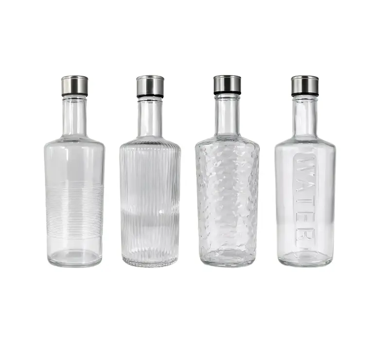 Glazen Fles Modern Design Mix inhoud 1 L