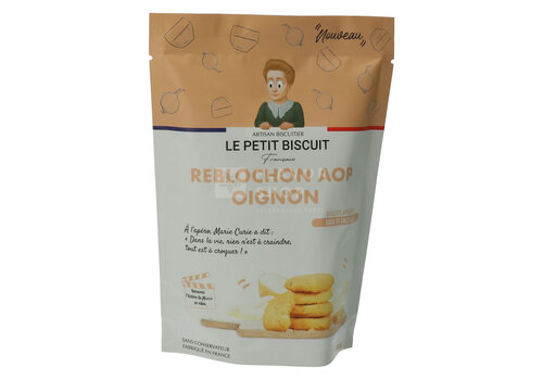 Le Petit Biscuit Aperitiefkoekjes met Reblochon AOP en ui 100 g