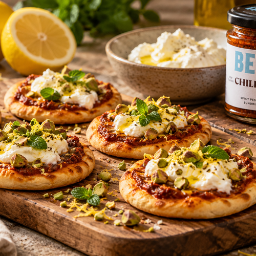 Mini-pizza’s met harissa