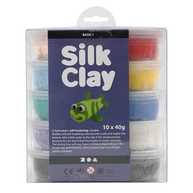 Silk Clay pakket basiskleuren (10st)