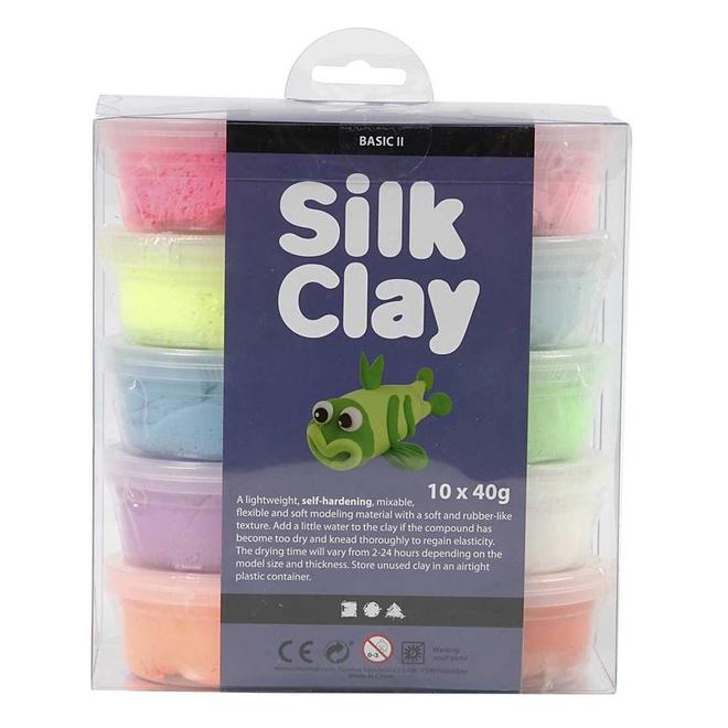 Silk Clay pakket pastel & neon (10st)