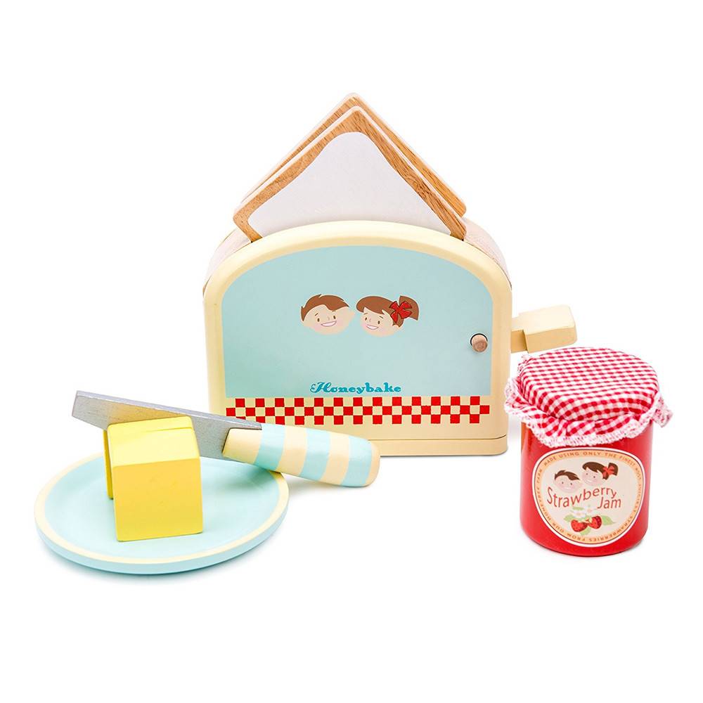 Sanctie verontreiniging Voor een dagje uit Houten broodrooster - Toaster Set - De Speelgoedwinkel