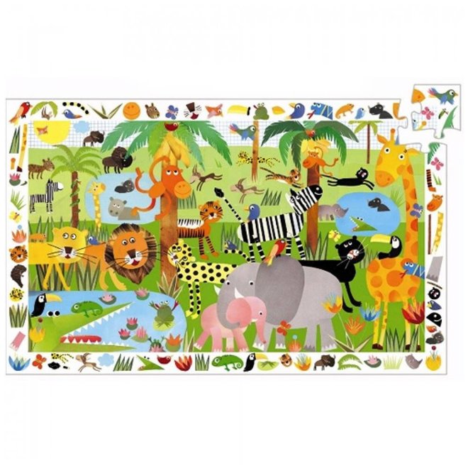 Puzzel & poster - Jungle (35st) 3+