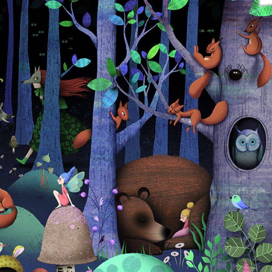 Djeco puzzel 100 stukjes - Betoverd bos