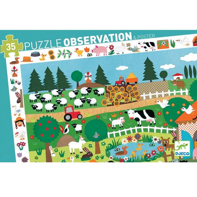 Puzzel observation - De boerderij (35st) 3+