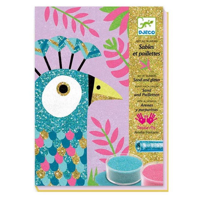 Djeco Zand en glitter - Vogels