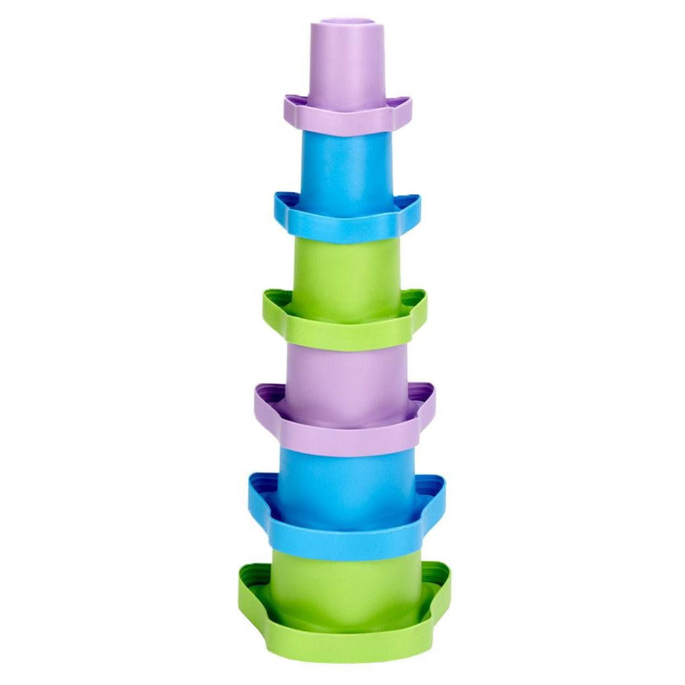 Snoep tapijt vrouw Green Toys Stapelbekers - Gerecycled plastic speelgoed - De Speelgoedwinkel