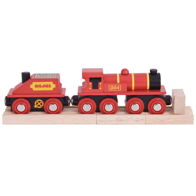 Stroomtrein locomotief rood