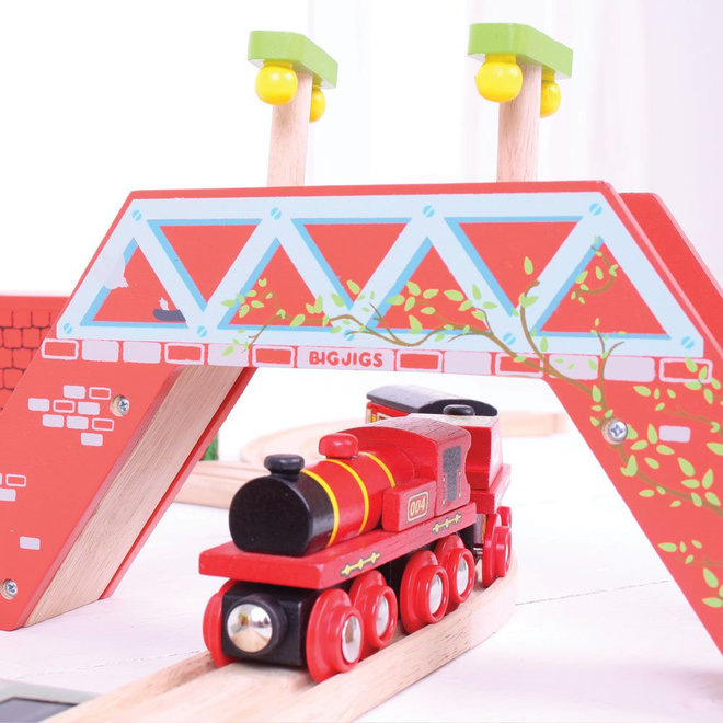 Stroomtrein locomotief rood