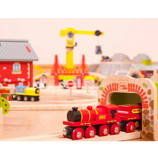 Stroomtrein locomotief rood