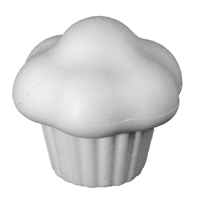 Piepschuim muffin om mee te knutselen