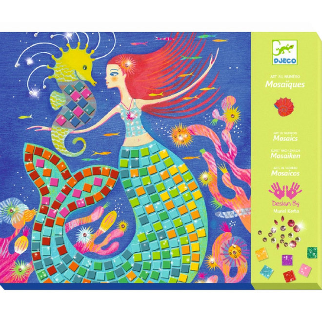 Mozaïek op nummer - Zeemeermin (7-13 jaar)