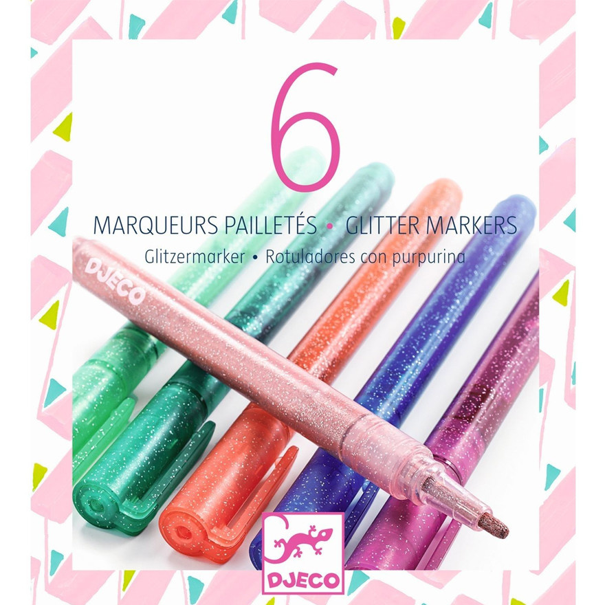 Djeco Glitterstiften roze | Gratis mooi ingepakt! - De