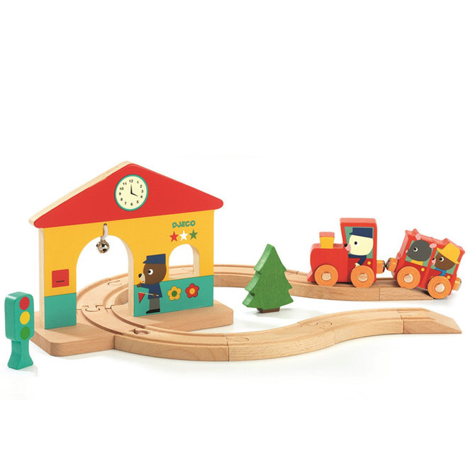 Houten mini trein 18m+