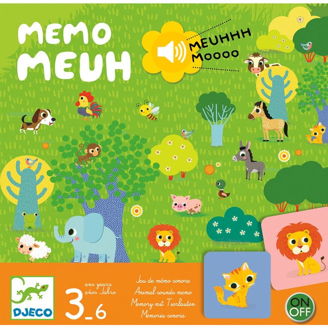 Spel Memo Meuh memory met geluid 3-6jr