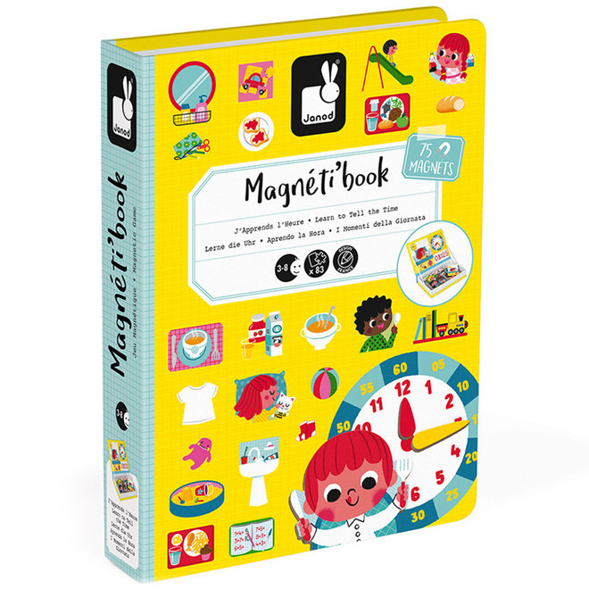 Magneetboek klok kijken