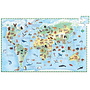 Djeco puzzel 100 stukjes - Wereld dieren
