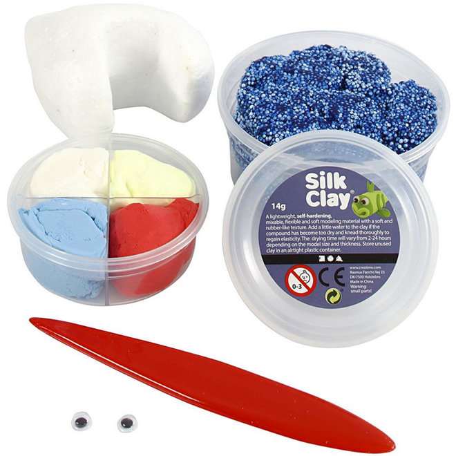 Silk & Foam Clay Ugly Monster blauw