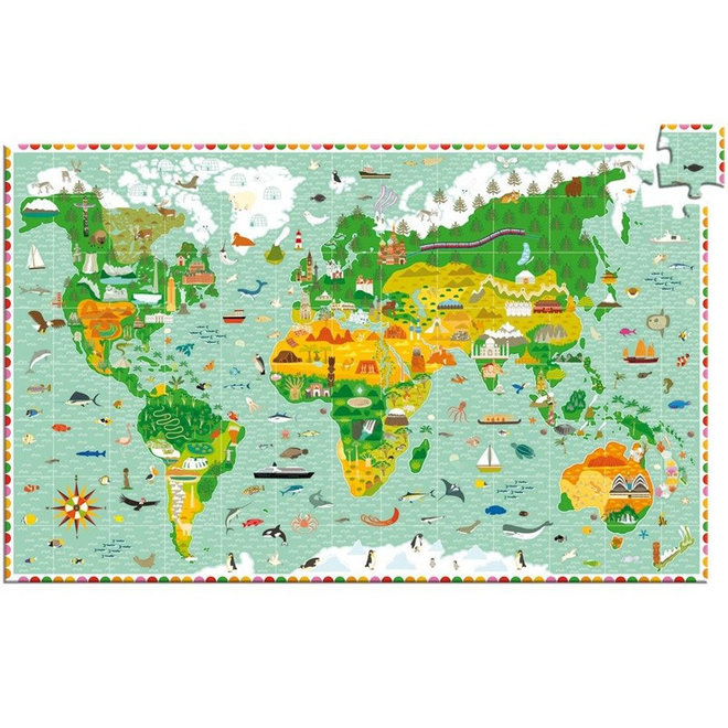 Puzzel 200 stukjes - Wereld 6+