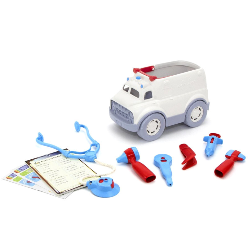 Anoniem salon Interessant Green Toys Ambulance met doktersspullen - De Speelgoedwinkel