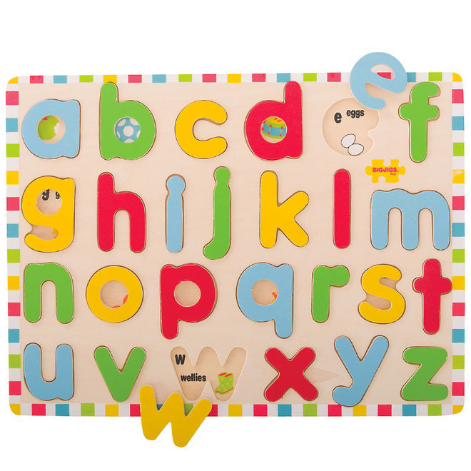 Puzzel alfabet kleine letters