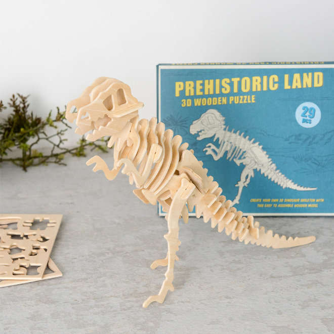 Houten 3D puzzel - Dinosaurus Tyrannosaurus