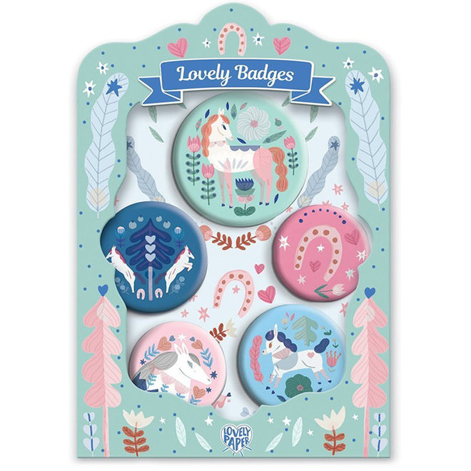 Buttons paarden Lucille